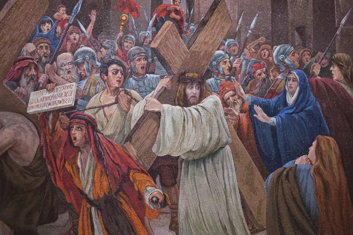 jesus carrying his cross